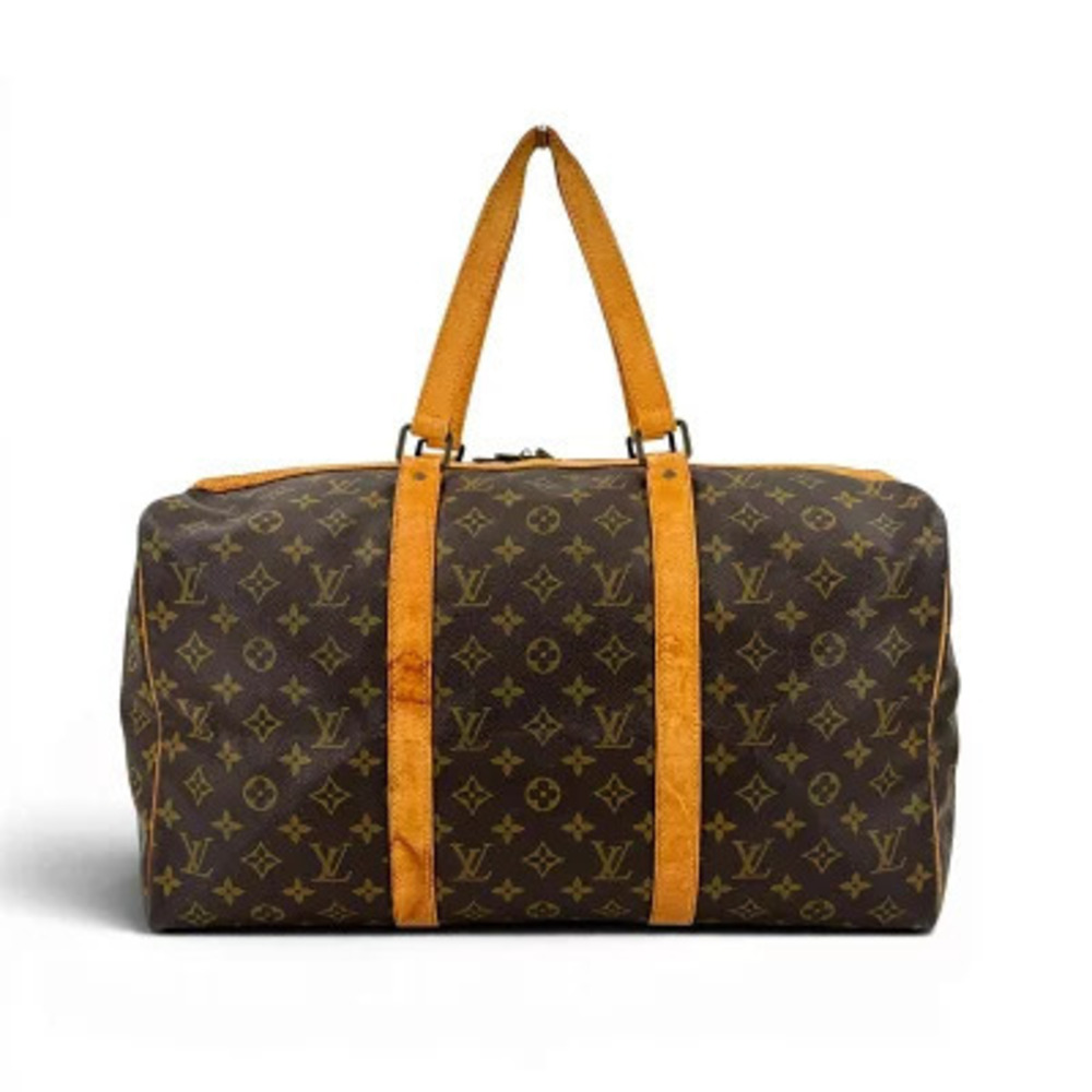 Louis Vuitton Sac Sport Monogram Canvas Boston Bag Brown